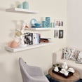 thumbnail image 5 of WELLAND 36 Inch Grande Floating Shelves Wall Shelf Mounted Display Shelf, 36"L x 11.81"D x 3"T, White, 5 of 5