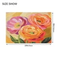 thumbnail image 4 of Yayeee Bath Rug for Bathroom Floor Non Slip Rectangle Fluffy Soft Absorbent Mat, 16"x24", Pink Abstract Floral, 4 of 7