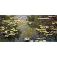 thumbnail image 2 of Monet, Claude 24x14 White Modern Wood Framed Museum Art Print Titled - Water Lily Pond - Le Bassin aux nympheas, 2 of 4
