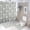 Cauldron And Potion Bottle Checkerboard, variant on Flying Bats Silhouette Bathroom Shower Curtain Sets,4 Pcs Waterproof Fabric Shower Curtain 72"x72" with Non-Slip Flannel Bath Mat, U-Shaped Rug and Toilet Lid Cover for Bathroom Decor