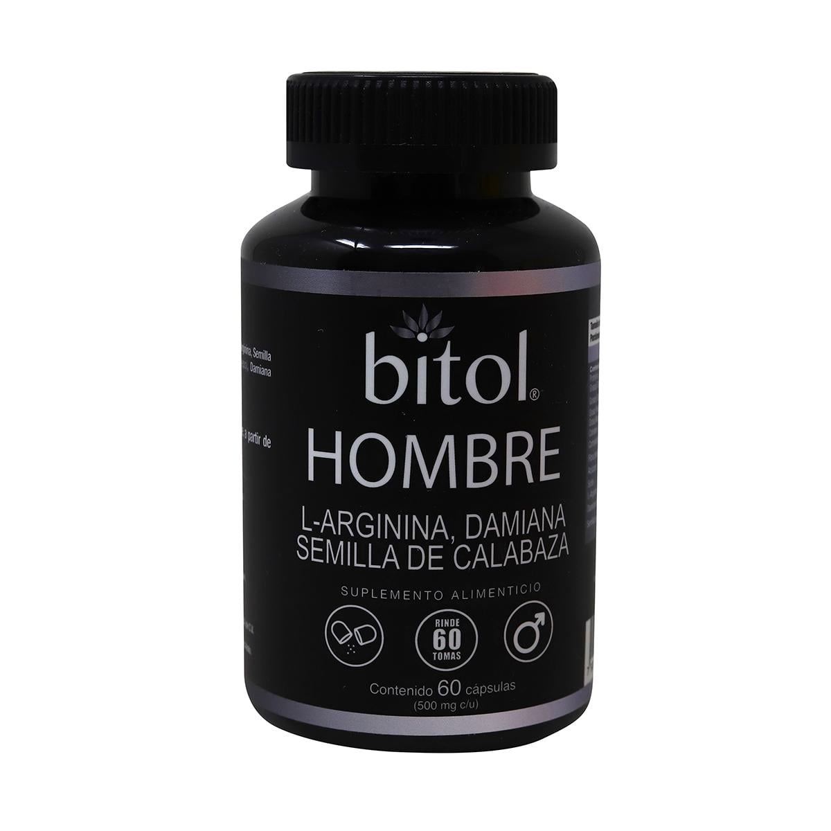 BITOL HOMBRE SEMILLA DE CALABAZA BOTE C/60 CAPS. DE 500 MG C/U ...