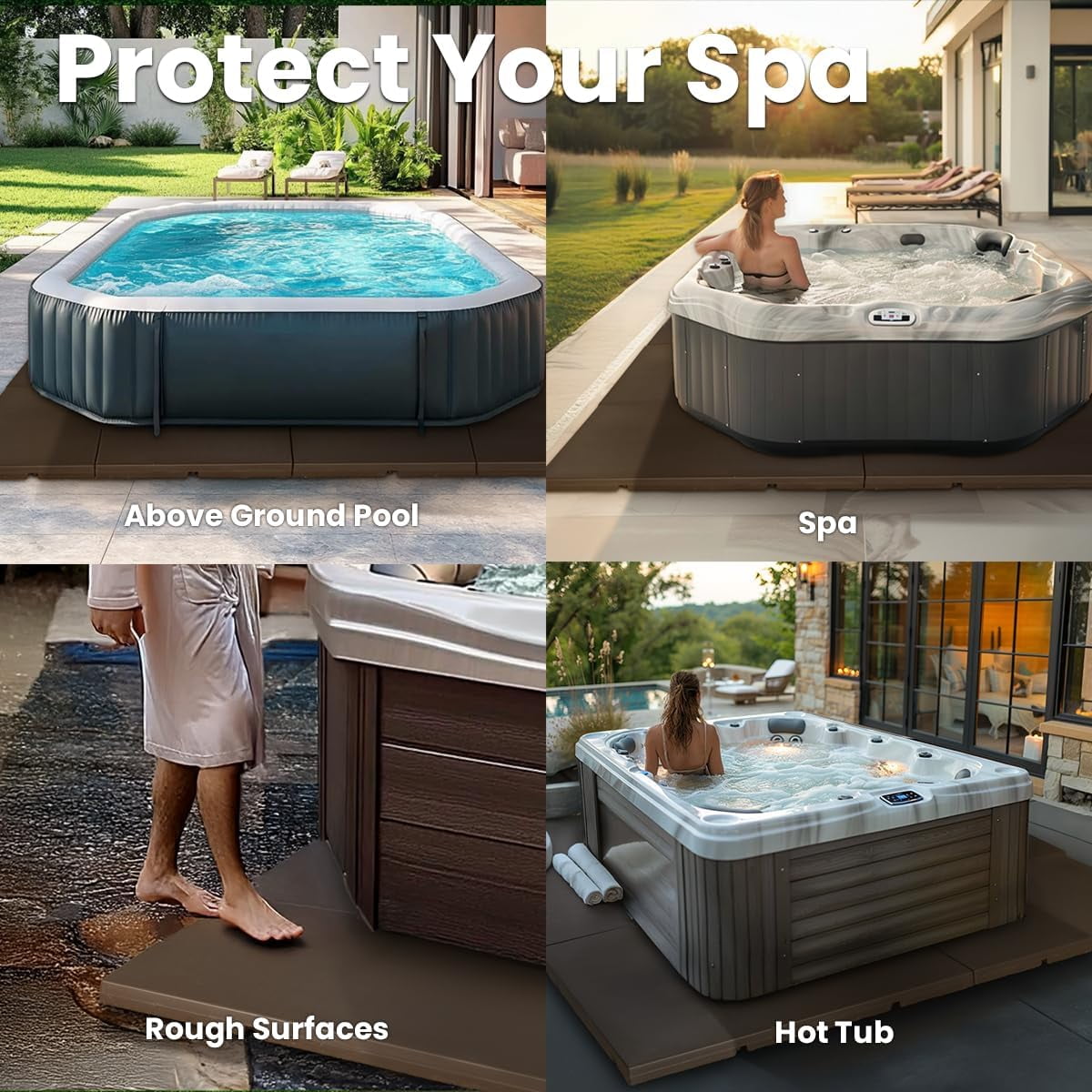 XtremepowerUS Handi Spa Pad, 8' x 2'8