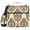 Elegant Damask Pattern, variant on 3 Ring Zipper Binder with Shoulder Strap Waterproof Trapper Keeper 2 Inch D-Ring 500 Sheets Capacity Heart on Circle