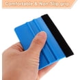 thumbnail image 4 of HARFINGTON 5pcs Vinyl Squeegee, Felt Edge Wrap Decal Squeegee Tool, 4-Inch Car Vinyl Film Scraper for Car Wrap, Sign Making, Window, Blue, Rectangle, 4 of 7