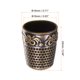 thumbnail image 2 of Dedal de costura Uxcell de cobre, protector de dedo, paquete de 8, 2 of 5