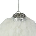 thumbnail image 3 of 4-Inch White Chenille Plush Christmas Ball Ornament, 3 of 3
