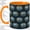 Orange, variant on Dolphin Porthole Accent Mug, 11oz Ceramic Coffee Cup for Ocean Fans