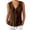 Z502 Coffee, variant on Camisole Tops For Women With Ruffled Summer V Neck Sleeveless Solid Color Button Down Lightweight Blouse Comfortnable T Shirts Beige Size L