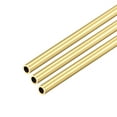 thumbnail image 5 of Uxcell 6mm OD 1mm Wall Thickness 300mm Length Brass Round Tube 3 Pack, 5 of 5