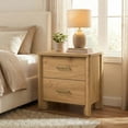 thumbnail image 2 of Furniture of America Gracie Modern Wood 2-Drawer Kids Nightstand with USB Ports, Oak, 2 of 13