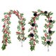 thumbnail image 2 of Nvzi guirnaldas de enredaderas de 190 cm con hojas verdes, plantas colgantes artificiales, decoración para el hogar, dormitorio, pared, fiesta y boda - D12, 2 of 4