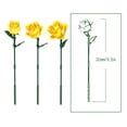 thumbnail image 5 of Remocguys Yellow Roses Flower Bouquet Building Set Compatible with Lego Flowers Home Decor 585 Pcs, 5 of 8