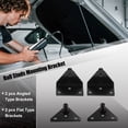 thumbnail image 2 of Unique Bargains 4 Pcs 10mm Car Ball Studs Mounting Brackets for Gas Strut Shock Spring Prop Lift Support Black, 2 of 6
