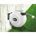 thumbnail image 3 of Blütezeit Retractable Garden Hose Reel, 1/2'' x 65ft Hose Reel Wall-Mount with 10-Function Spray Nozzle, Any Length Lock/180° Swivel/Automatic Slow Rewind/Heavy Duty, 3 of 15