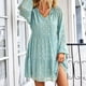 thumbnail image 3 of Vestido Con Cuello En V Vestido Con Cordón Para Mujer Vestido Fluido Vestido De Moda Para Mujer Vestido Casual Para Mujer Vestido Con Cuello En V Manga Larga Con Cordón Estampado ANGGREK Otros, 3 of 7