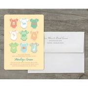 Onesies Deluxe Baby Invitation