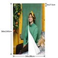 thumbnail image 4 of Cortina para puerta de Matthew Gray Gubler, cortina opaca con estampado de patrón para ventana, cortina divisoria de ambientes, tapiz para decoración del hogar, 34" de ancho x 56" de largo, 4 of 7