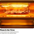 thumbnail image 6 of CHEFMAN Indoor Pizza Oven - Makes 12 Inch Pizzas in Minutes, Heats up to 800°F - Countertop Electric Pizza Maker with 5 Touchscreen Presets, Pizza Stone and Peel Included - Stainless Steel, 6 of 9