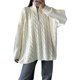thumbnail image 2 of Suéter de Cuello Alto y Larga para Mujer con Cremallera, Jersey Informal de Punto Acanalado para Otoño e Invierno. L, 2 of 8