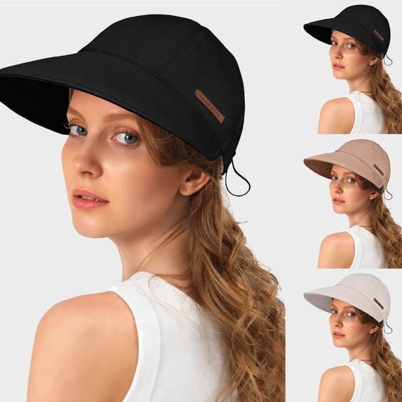 Kcolen Sun Hat for Women Wide Brim Women's Wide Brim Sun Hat for Outdoor with Adjustable Chin Strap and UPF Shading
