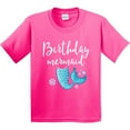 thumbnail image 3 of Inktastic Birthday Mermaid Girls Party Youth T-Shirt, 3 of 5