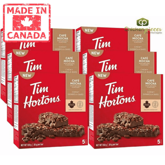 Tim Hortons Granola Bar Café Mocha 5 bars, 150g/5.29 oz (6/Case)