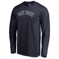 thumbnail image 2 of Men's Navy New York Yankees Team Wordmark Long Sleeve T-Shirt, 2 of 3