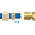 thumbnail image 4 of Uxcell 3/4" Brass Compression Fittings,100Pcs Compression Insert Tube Fitting for Connecting Air, Fuel, Water, Oil and Inert Gases Lines, 4 of 5