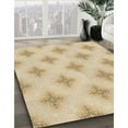 thumbnail image 2 of Ahgly Company Indoor Round Patterned Khaki Gold Area Rugs, 4' Round, 2 of 6
