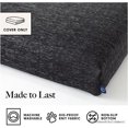 thumbnail image 2 of Pets Dog Bed Cover/Washable & Durable Replacement Dog Bed Cover/DIY Eco-Friendly Dog Bed Cover/Stuffable Dog Bed Cover/Cover (Medium, Black), 2 of 2