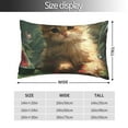 thumbnail image 2 of Salouo Cute Kitten Water Lilies Pattern Pillow Cases,1PC Pillow Covers with Envelope Closure Decorative Pillow Case for Bed Couch,Pillows Not Included-14"x20", 2 of 6