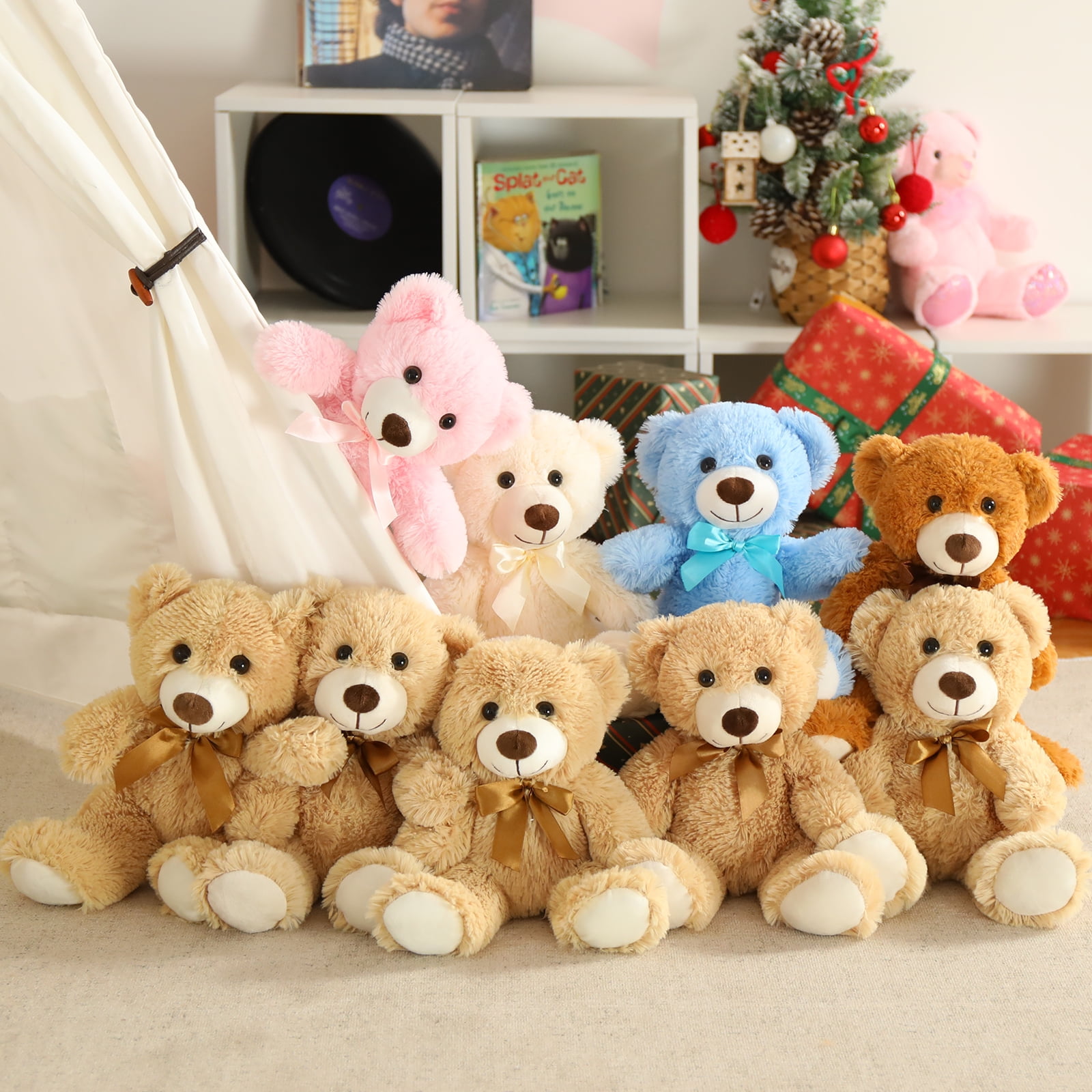 MaoGoLan 9 Packs Teddy Bear 14" Bulk Stuffed Animals Plush Toy