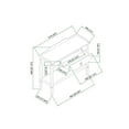 thumbnail image 6 of Livabliss x Becki Owens Doheny Gallery Top Console Table, 33"H x 40"W x 14"D, White, 6 of 6
