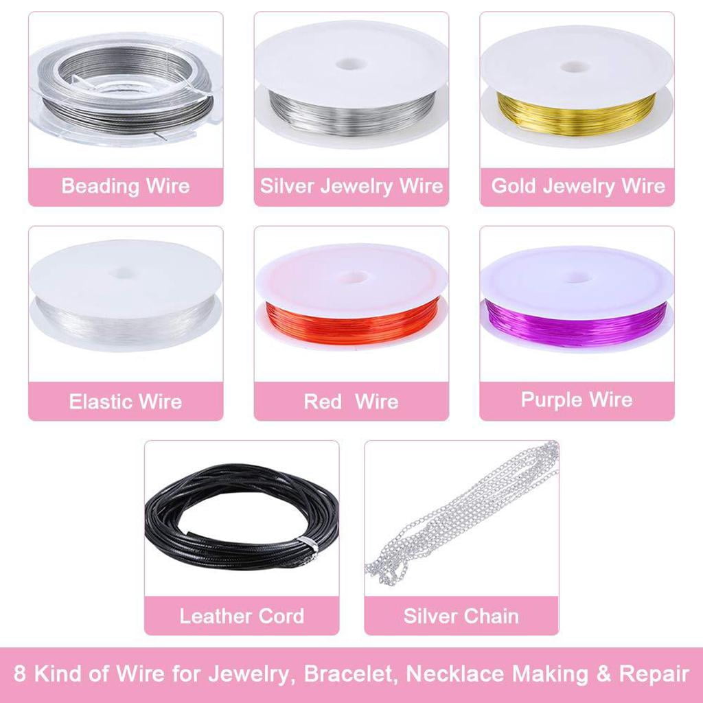 FVDPWYE Jewelry Making Combination Set Alphabet Loose Beads Tweezer DIY Wire Variety for