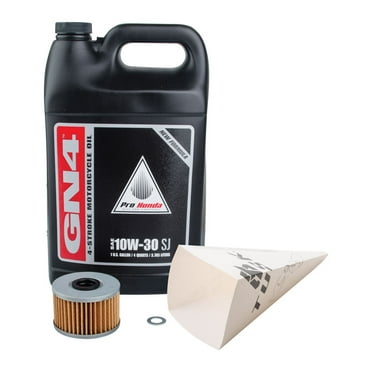 Tusk 4-Stroke Oil Change Kit For Pro-Honda Gn4 10W-30 for Honda Rancher 420 At 4X4 Irs 2009-2014