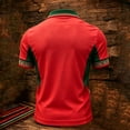 thumbnail image 4 of Mens Polo Shirts Short Sleeve 2026 Mexico Soccer Jersey Golf Top Button Down 3D Print Summer Tee Red XXL, 4 of 4