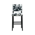 thumbnail image 6 of Linon Armond 30" Indoor Bar Stool, Black Cow Print Fabric, 6 of 10