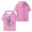 Pink, variant on Addison Rae A Logo Merch Hooded T-Shirts Casual Women Men Short Sleeve Tee Clothes