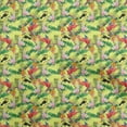 thumbnail image 1 of oneOone Rayon Yellow Fabric Tropical Quilting Supplies Print Sewing Fabric By The Yard 56 Inch Wide, 1 of 5