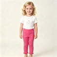 thumbnail image 4 of Yibosean Baby Girls 5-pack Ruffle Ankle Leggings, Soft Stretch Pants for Toddler Girls 6M-4T, 4 of 8