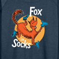 thumbnail image 3 of Dr. Seuss - Fox In Socks Jumping - Women's Lightweight French Terry Long Sleeve Shirt, 3 of 6