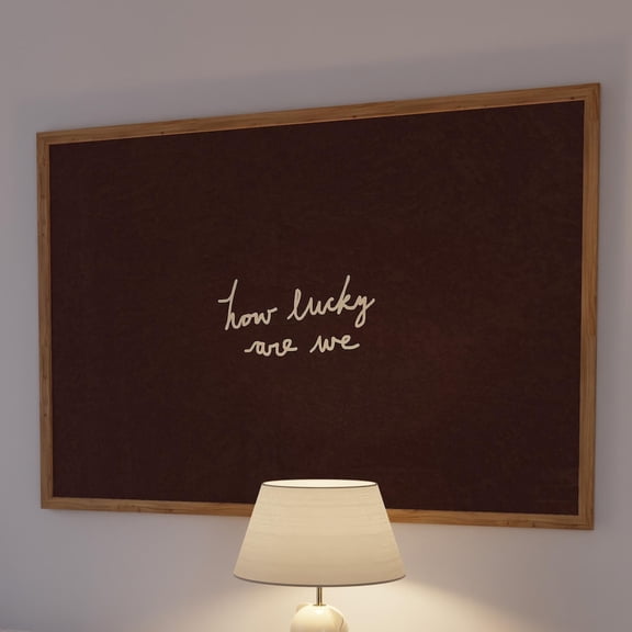 How Lucky Are We Handwritten Neutral Wall Poster, Unframed Paper Poster 8x10in