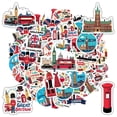 thumbnail image 4 of 35pcs-100pcs British Sticker Pack Stationery Stickers Travel Stickers Kids Stickers for Suitcase Laptop Guitar, 4 of 9