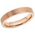 thumbnail image 3 of Tungsten Wedding Ring - Band for Mens & Womens- 4mm Pipe Cut Tungsten Ring - Rose Gold IP Tungsten Band, 3 of 5