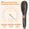 thumbnail image 3 of Cepillo alisador de pelo Benherofun, peine alisador para mujer con 16 temperaturas, calentamiento rápido de 20 segundos y protección antiescaldaduras., 3 of 5