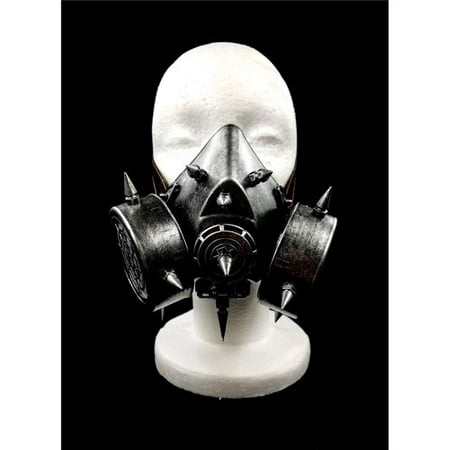 Kayso GSM001SL Spiked Steampunk Gas Mask, Silver
