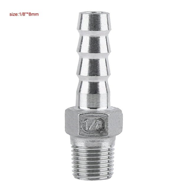 Hose Connector Stainless Steel SS304 Male Thread Pipe Fitting Barb Hose Tail Connector BSP