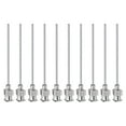 thumbnail image 1 of Agujas de dispensación de acero inoxidable Uxcell de 10 piezas 17G, tubo de aguja de pegamento de 2 pulgadas con punta roma, 1 of 7