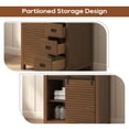 thumbnail image 6 of Deluxe Living 30" Bathroom Vanity with Marble Top, Fully-Assembled vanity with Ceramic Sink,Solid Wood Frame,Brown Oak, 6 of 8