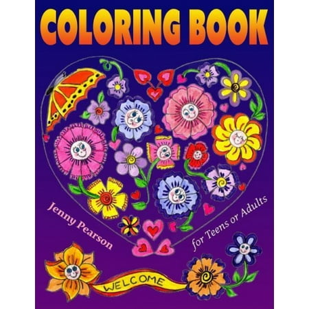 Coloring Book for Teens or Adults: Stress Relief & Relaxation (Marker  Friendly) 